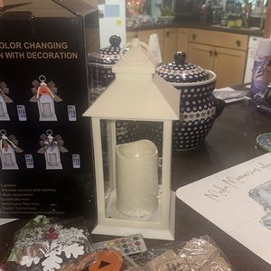 LEDLantern with remote and ornaments for seasons